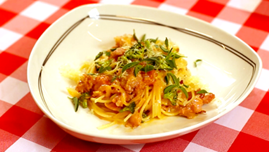 Talharim com Ragout de Linguiça